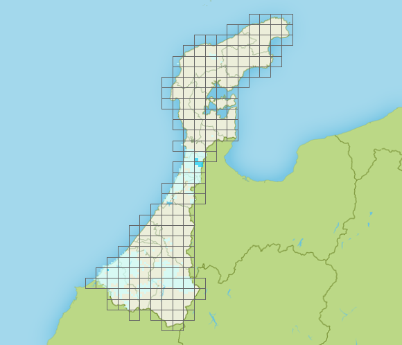 石川県のアメダスマップ