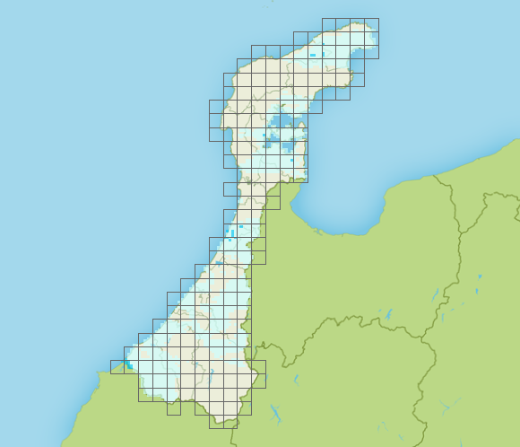 石川県のアメダスマップ